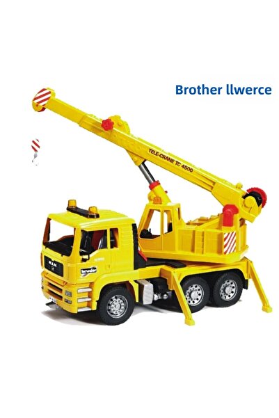 Turkuaz Bruder Man Crane Truck Yellow Br02754