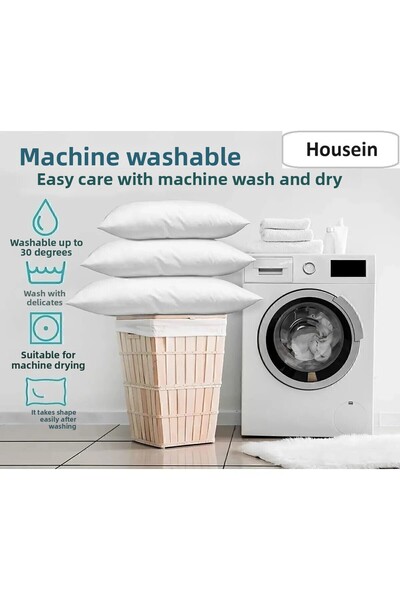 housein Pata din microfibra 900 Gr - Perna din silicon lavabila si antialergica 5 bucati