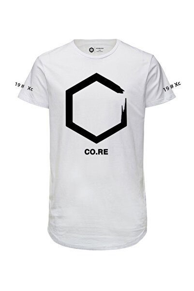 Jack & Jones Ανδρικό μπλουζάκι με λευκό στάμπα - 12195559