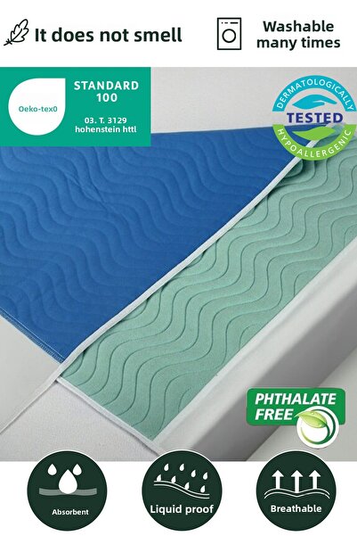 Bodmar غطاء مريض قابل للغسل من Abso، وسادة سفلية ماصة ومقاومة للسوائل (85 × 9...
