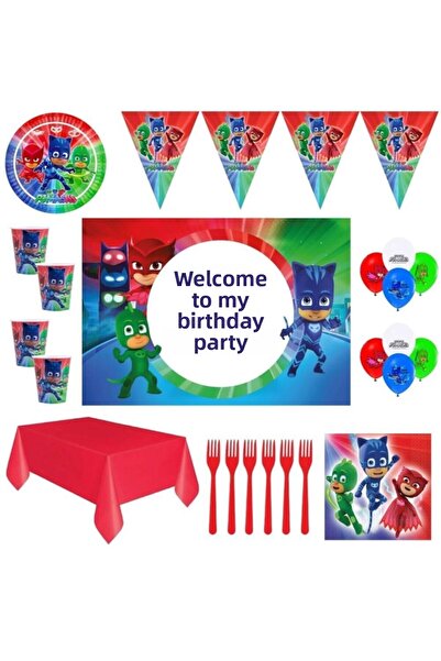 PJMASKS Pijamaskeliler 24 شخصًا 50x70 سم زينة عيد الميلاد مع لافتة