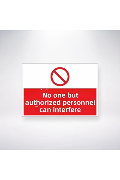 Reysa Tasarım لا يمكن لأحد شخص آخر أن يتدخل ملصق الموظف المختص مقاس 20 × 28 سم