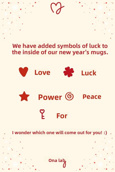 EMAYlab Merry Dots Christmas Themed Enamel Mug