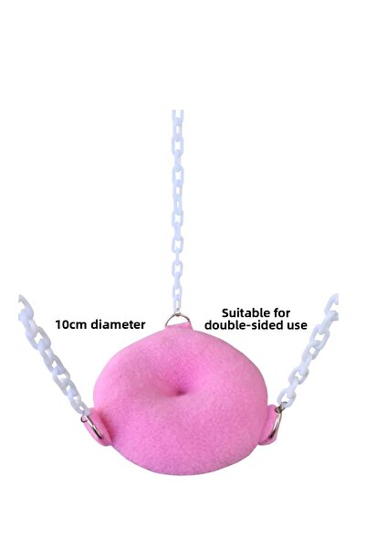 Kuşarkadaşım Double Sided Budgie Bagel Round Swing Toy - Purple