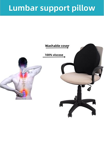 Viscomina وسادة قطنية فاخرة مع دعم لتقويم العظام - وسادة للظهر والمركبة