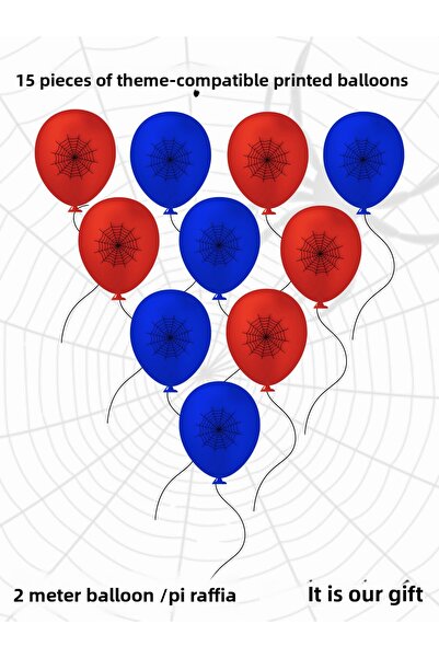 snowparty بالون سبايدرمان مطبوع عليه سبايدرمان