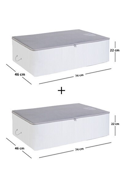 Ocean Home Textile قطعتان من سترة لحاف ووسادة وقاعدة سرير باللون الرمادي مقاس كبير من قطعتين مقاس 74 × 46 × 22