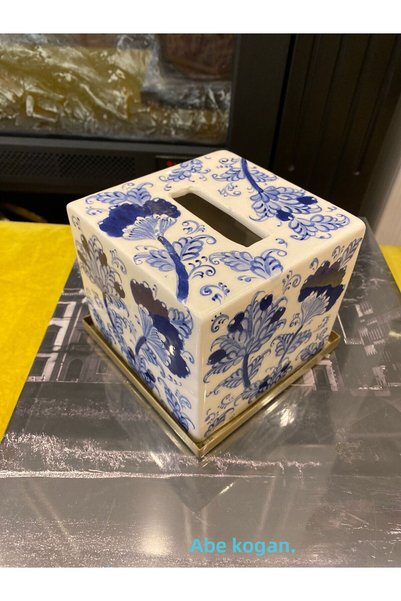Dekordan House Bleu Blanc Napkin Holder