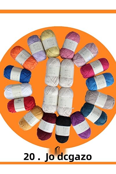 Masal Örgü Evi مجموعة خيط أميجورومي القطني وخيط حياكة الحقائب من هوبي كل بي، ...