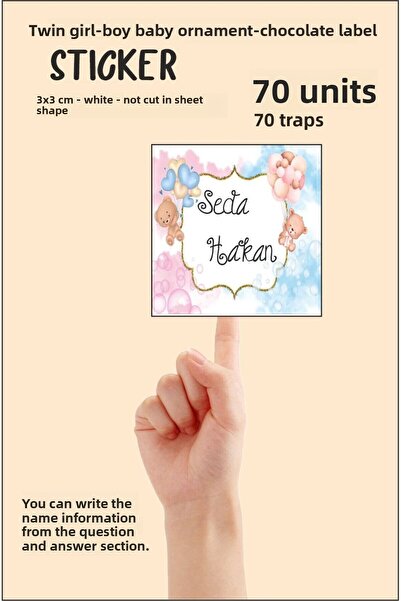 43 cici süsler organizasyon 70 Τεμάχια Δίδυμα Αγόρια Κορίτσια Βρεφική Σοκολάτ...