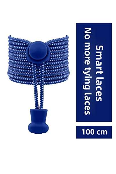 SHELAX رباط حذاء مرن ذكي قابل للقفل / رباط حذاء مرن أبيض على نقاط سوداء مستديرة