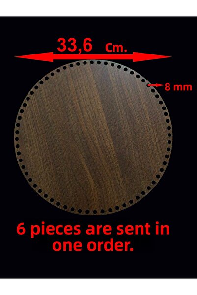 ASUDE HEDİYELİK Placă din lemn de nuc 34 cm 6 buc. Tavă din bambus Placă de t...