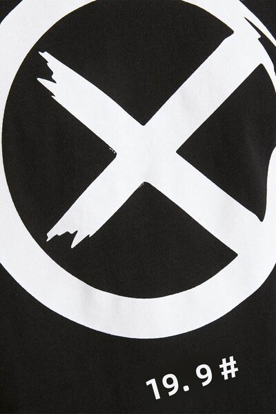 Jack & Jones Ανδρικό μπλουζάκι με μαύρο στάμπα - 12195559