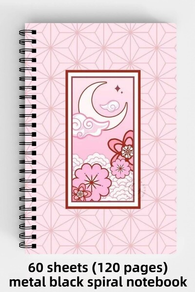 Anime Marketi دفتر ملاحظات ذو غلاف صلب بتصميم A5 من Demon Slayer، 120 ورقة