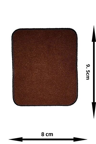 REMSATİC نموذج رقعة الكوع باللون البني المستطيل (8 سم × 9.5 سم)