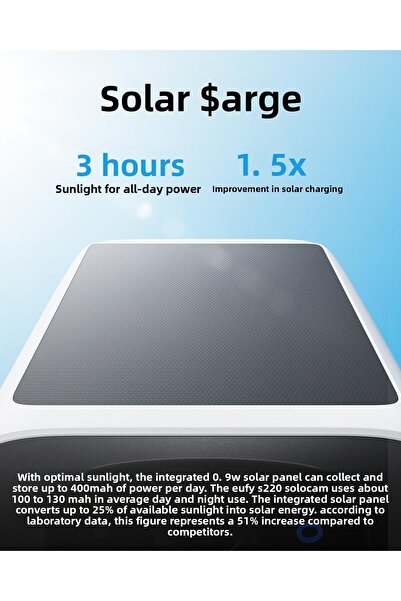 Anker كاميرا يوفي S220 الشمسية T8134