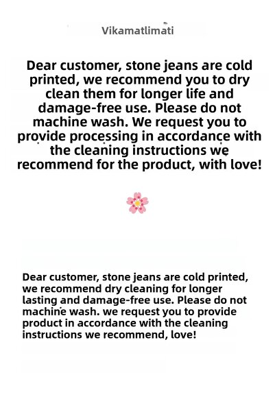 Diviny Women's Stone Patterned Blue Snow Wash High Waist Palazzo Jean