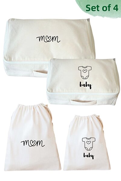 Mama Yoyo Baby&Kids 4 részes anya baba születési kórházi rendszerező bőrönd bőrönd táska kórházi kijárat rendszerező