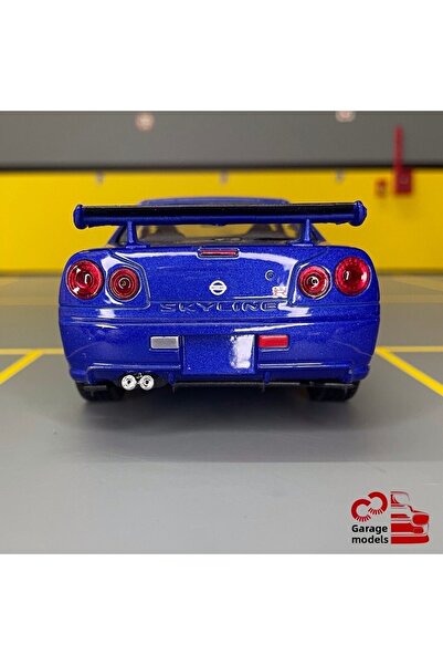 WELLY Nissan Skyline Gt-R R34 1/24 Scale *C&C Model Garage* Diecast Metal Model Car