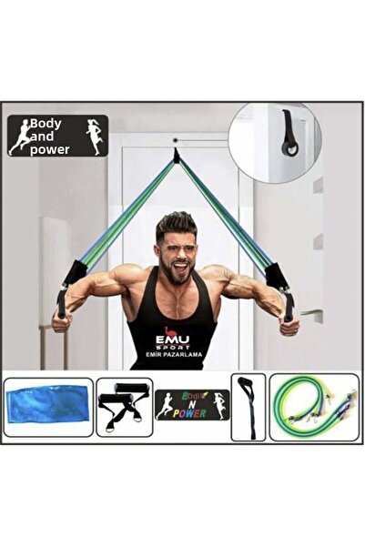 pekial مرونة مقاومة وظيفية مكونة من 11 قطعة من أدوات اللياقة البدنية وغطاء خل...