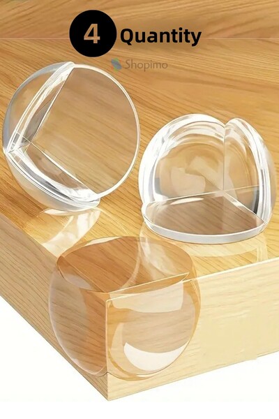 Home Furniture Corner Protector for Child Safety Silicone Corner Guard for Table Edges 4Pcs