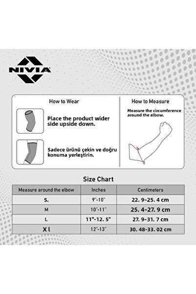 Nivia Performaxx X-Large Elbow Support Brace for Sports & Injury Relief