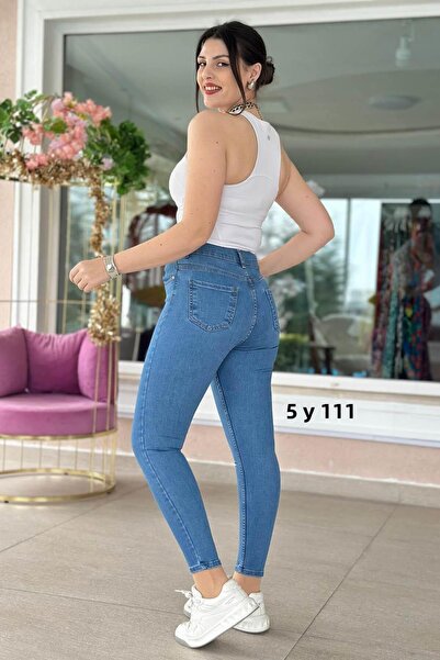 İnce Topuk Skinny Leg Stretch Jeans 5Y111