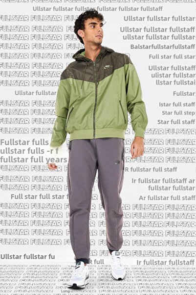 Nike Αθλητικά ρούχα Windrunner Jacket Μπλε Πράσινη Κουκούλα Ανδρικό Μπουφάν Πράσινο Χακί