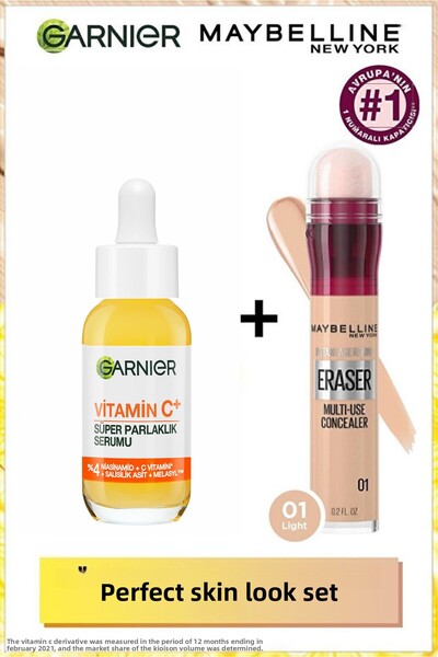 Maybelline New York خافي عيوب البشرة إنستانت أنتي إيج - 01 لايت آند فيتامين س...