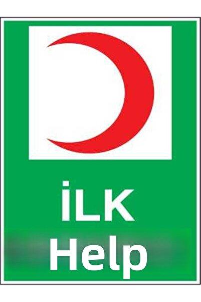 ESİNTİ REKLAM First Aid Work Safety Adhesive Sticker 25X35 cm