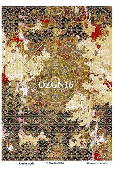 LİNEART ورق ديكوباج نحاسي مقاس 29 × 42 سم - ÖZGN16