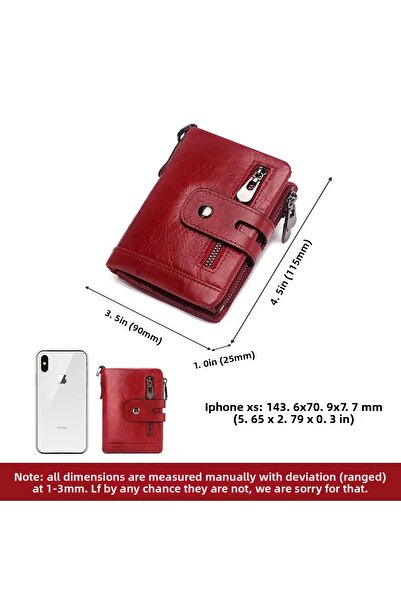 Jeep Red Leather Wallet One Hundred Percent Genuine Leather Protected