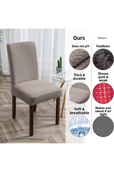 Faiend Brick Pattern Chair Cover Washable Lycra Flexible Elastic Chair Cover (Vison)