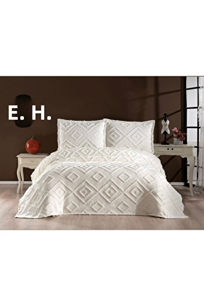 ELVİRAHOME Double 3 Pcs Nordic Bedspread Set-Bed Cover Set-Pike Set Daily Dowry