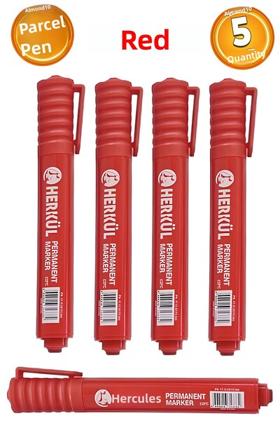 Herkül قلم رصاص أحمر - معدن، بلاستيك، كيس زجاجي، ورق مقوى، مقاوم للماء، مجموع...