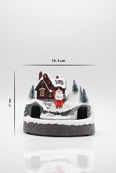 Waldern Premium Collection Decorative Lighted Christmas Ornament Train-Santa Claus