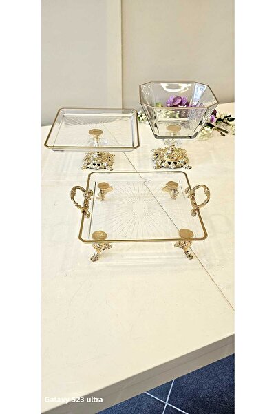 MaviDamla GLASS PRESENTATION HOLDER WITH CAST FOOT