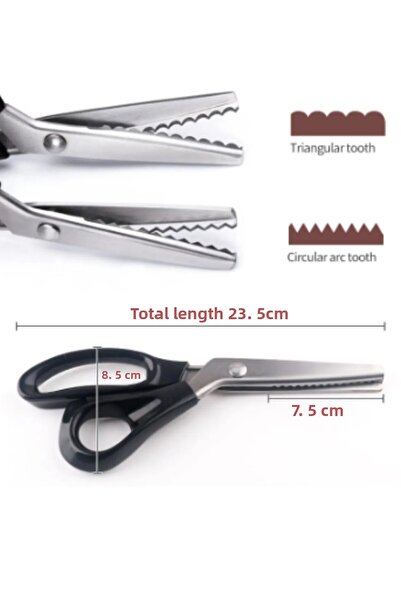 Artus Tedarik Surface ( Zigzag) + Thread Cleaning (tc-800) Fabric Leather Paper Tailor Scissors