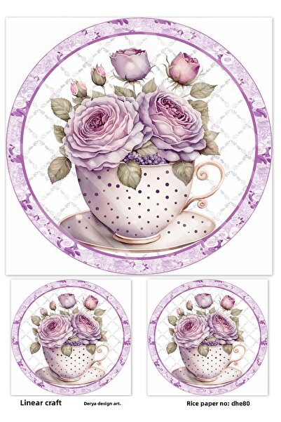 LİNEART Lineart Brass Decopage Paper No:Dhe80