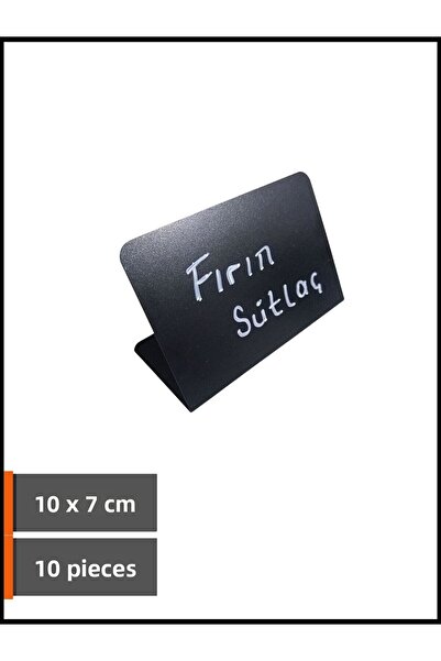 Şeffaf Etiket 10 bucăți autocolant negru ușor de șters pentru tablă 10x7 cm e...