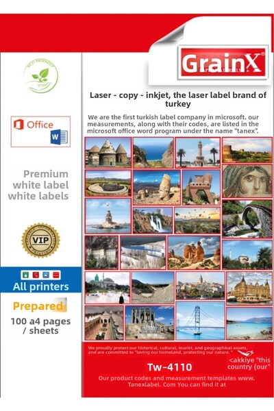 Tanex Etichetă laser Tw-4110 40x12 mm