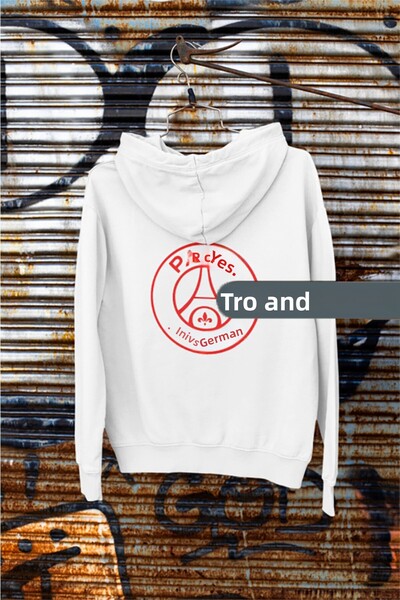 TROVE Unisex Γυναικεία Ανδρικά Φούτερ Saint Germain με στάμπα μπροστά και πίσ...