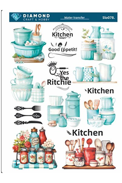 Buhobi ورق نقل مائي من ديماوند SL0078 مقاس 25 × 35 سم