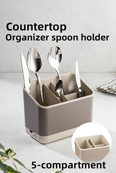 Vienev Organizator cu 5 compartimente pentru tacâmuri Organizator pentru tacâ...