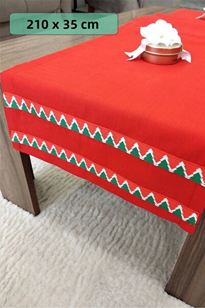 CAMİNHO DA LUA Πολυτελές λινό και χριστουγεννιάτικο ειδικό σχέδιο Runner Τραπ...