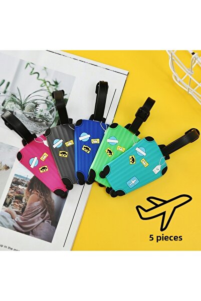 Boldy Ετικέτα βαλίτσας 5 τεμαχίων, Ετικέτα τσάντας, Ετικέτα αποσκευών, Ετικέτ...