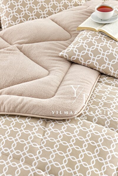 Home Double Welsoft Quilt Sleeping Set Beige Chain |   Elastic Sheet |   Dowry Set |   Dowry Team