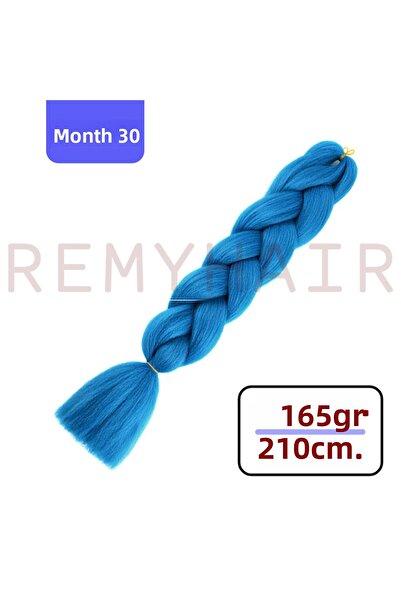 REMY HAİR شعر مجدول أفريقي - لون فيروزي AY30 - 165 جرام