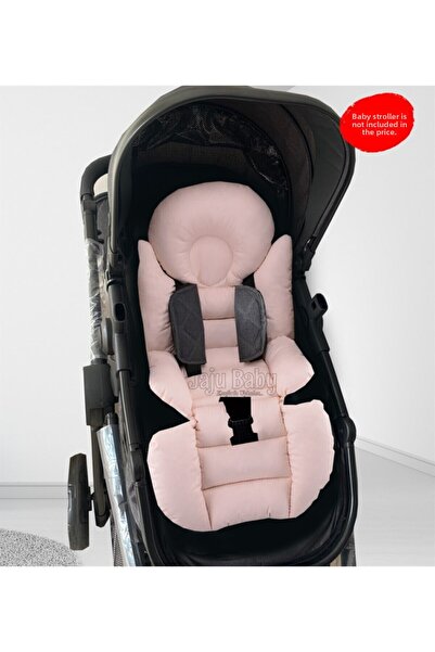 Jaju Baby وسادة عربة الأطفال السلمون