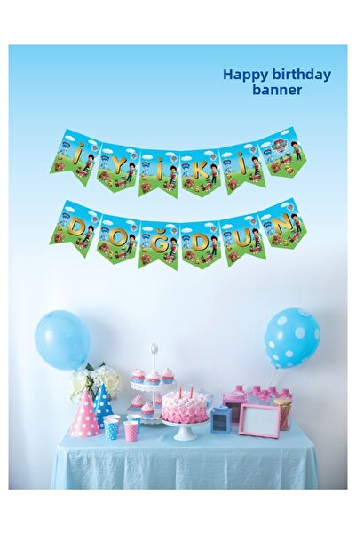 UĞUR BÖCEĞİ PARTY باو باترول لافتة عيد ميلاد سعيد